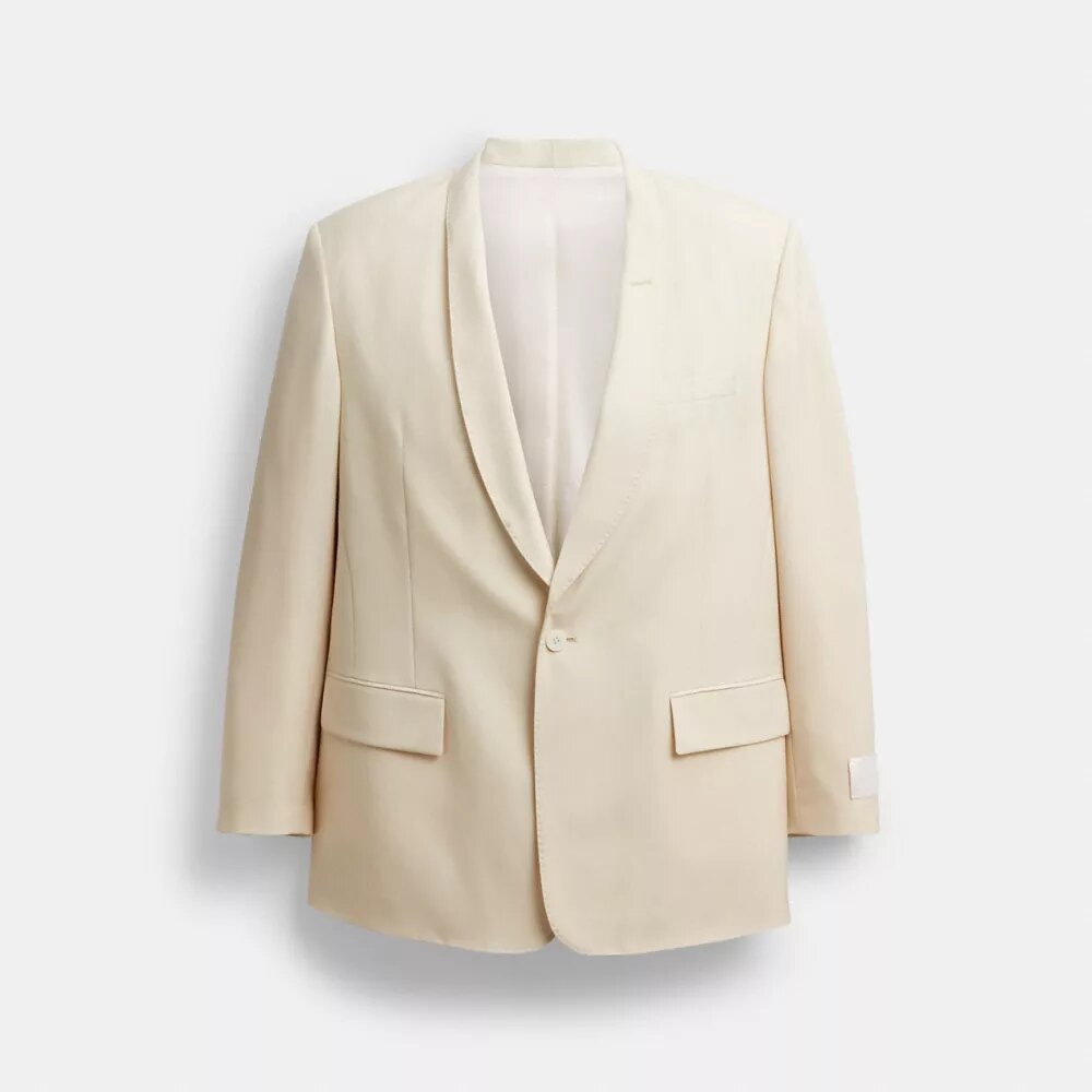 Blazers con cuellos chal teñidos en hilo
