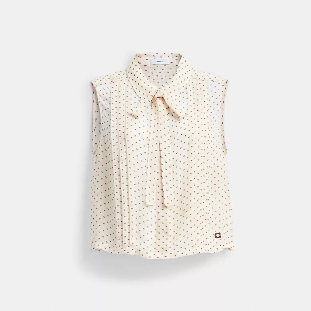 Blusa corta sin mangas