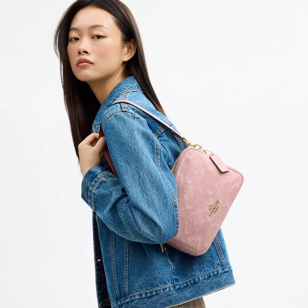 Bolso bandolera Carey en denim característico