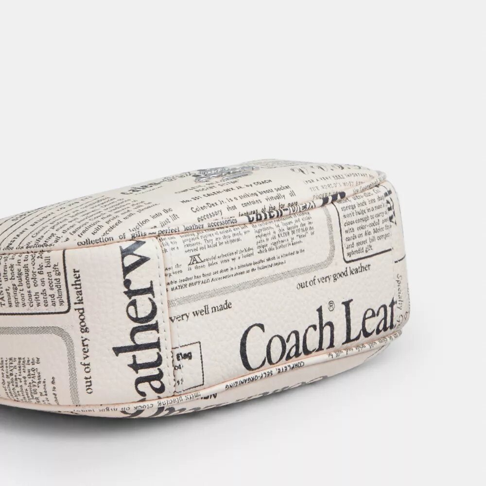 Bolso bandolera Carmen Mini con estampado de periódico