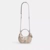 Bolso bandolera Carmen Mini con estampado de periódico