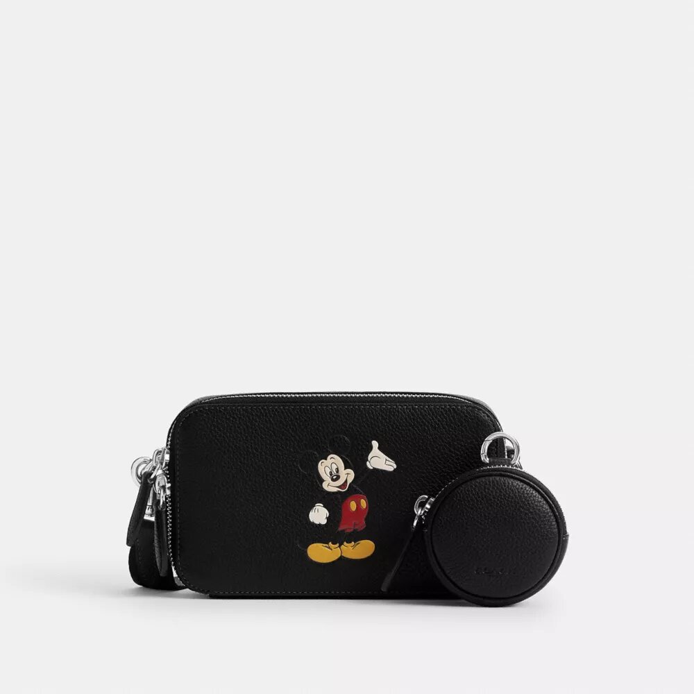 Bolso bandolera Charter Slim de Disney X Coach con Mickey Mouse