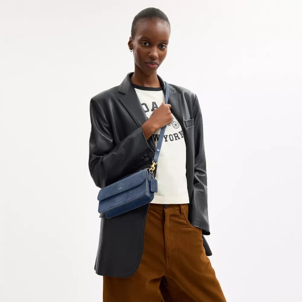 Bolso bandolera con asa superior Elora