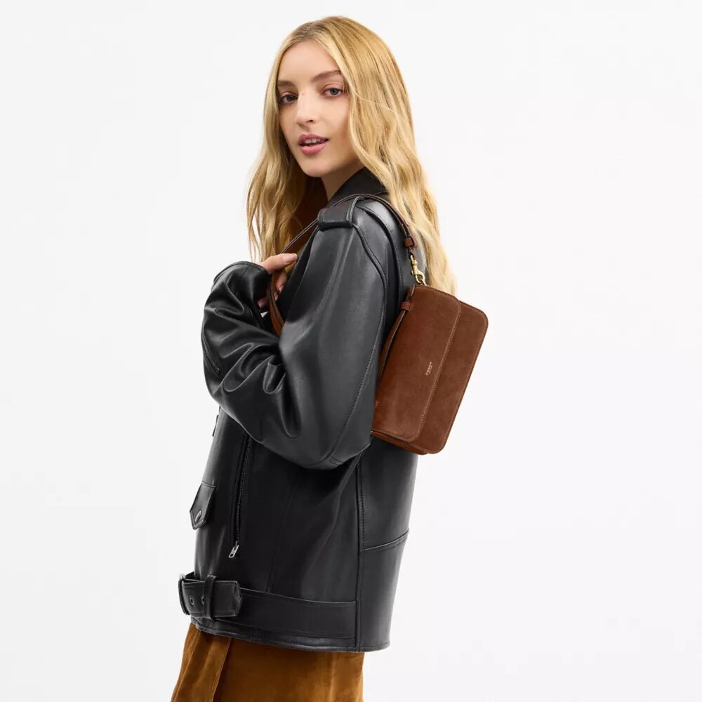 Bolso bandolera con asa superior Elora