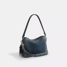 Bolso bandolera Dakota de denim de algodón regenerativo con Charms