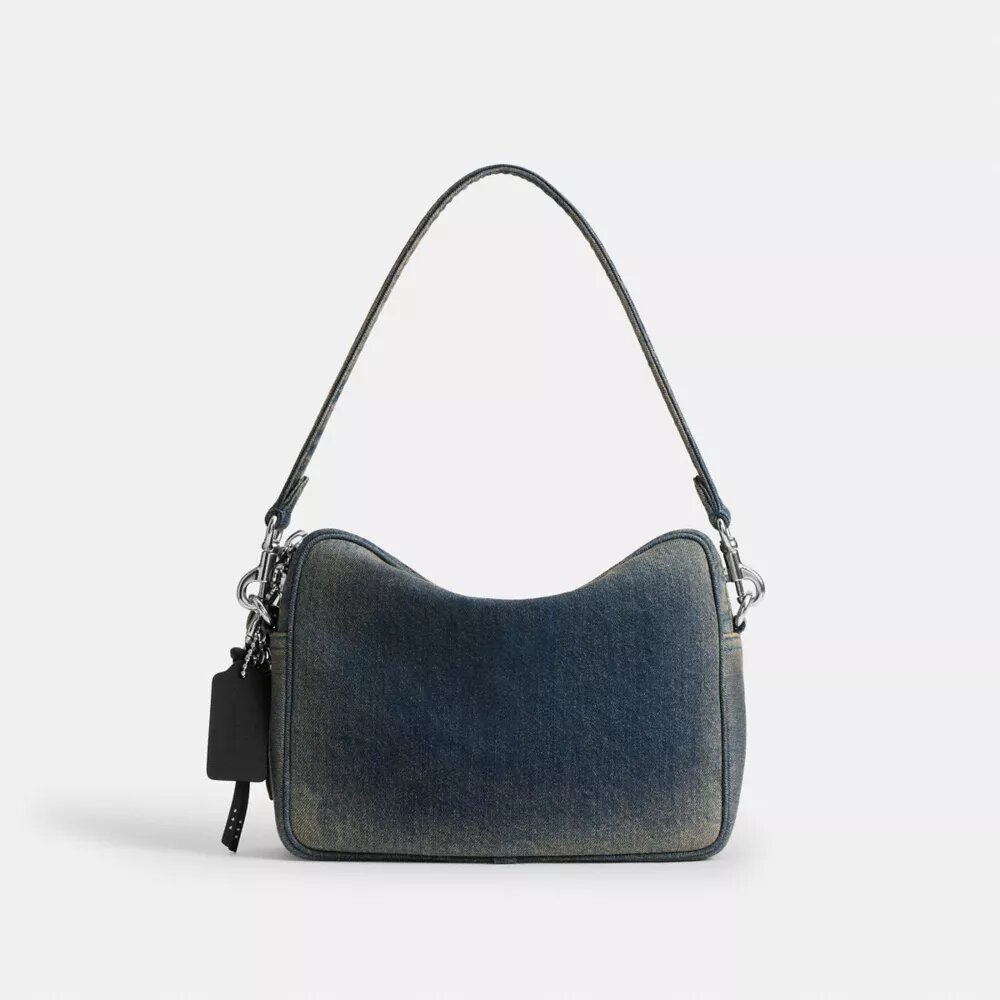 Bolso bandolera Dakota de denim de algodón regenerativo con Charms