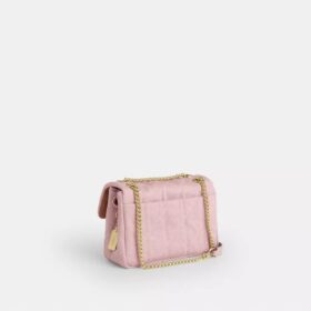 Bolso bandolera Elodie 18 en denim desgastado con acolchado