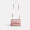 Bolso bandolera Elodie en denim desgastado con acolchado