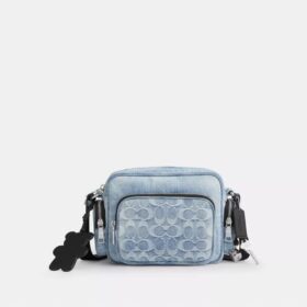 Bolso bandolera Fletcher en denim «Loved Signature»