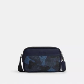Bolso bandolera Graham con estampado de camuflaje característico