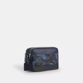 Bolso bandolera Graham con estampado de camuflaje característico
