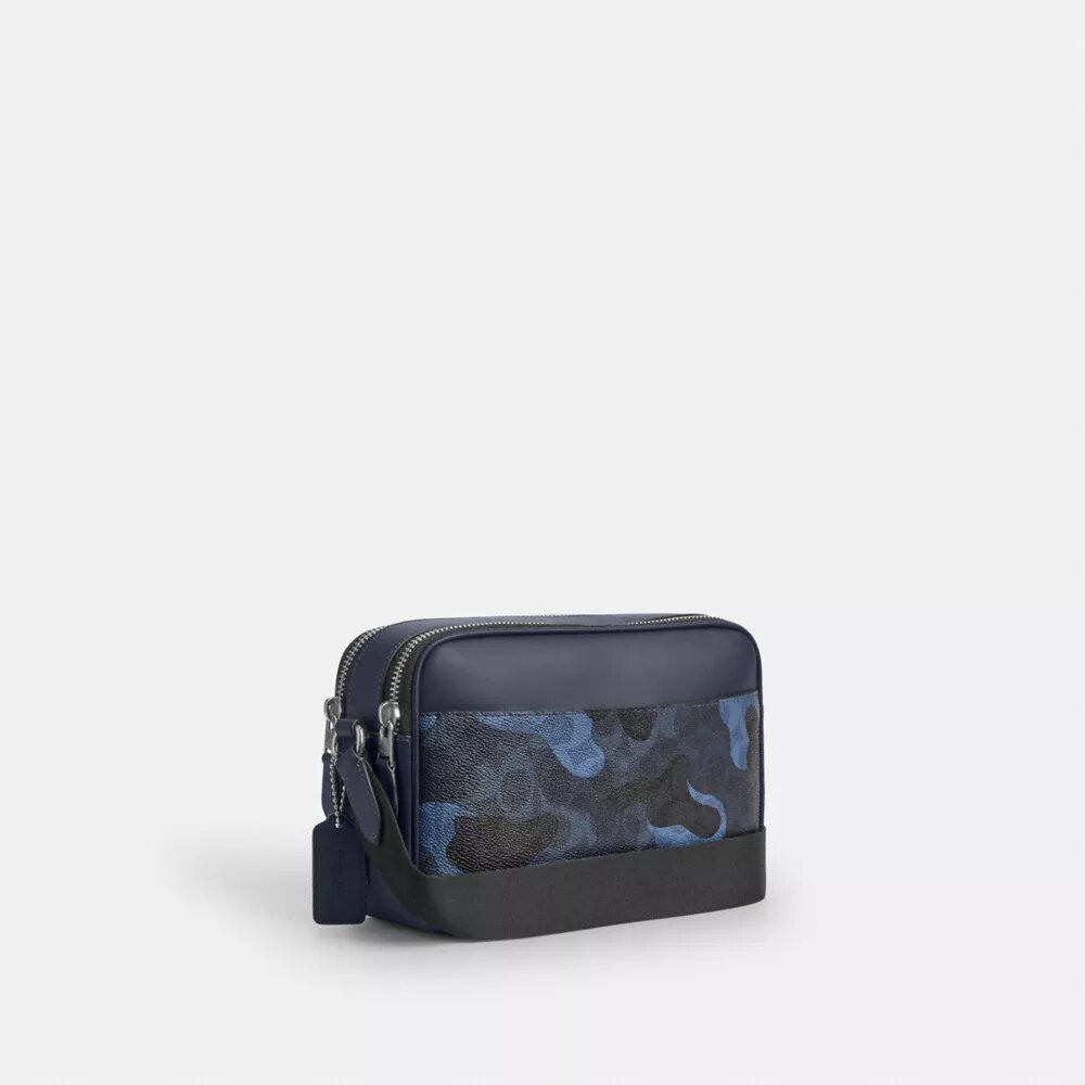 Bolso bandolera Graham con estampado de camuflaje característico