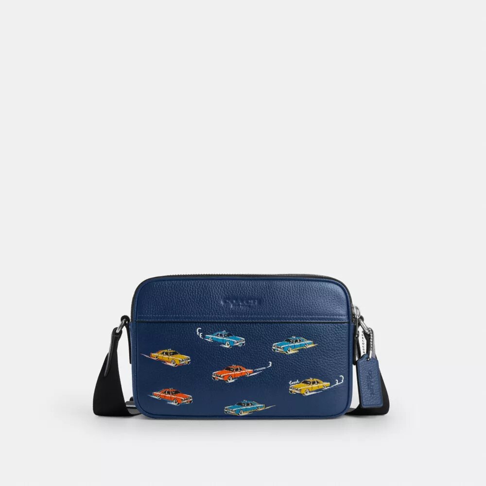 Bolso bandolera Graham con estampado de coches