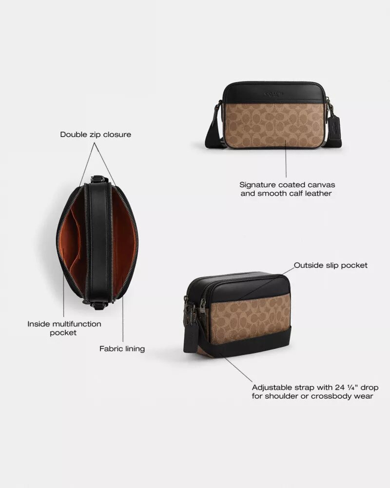 Bolso bandolera Graham en Signature Canvas