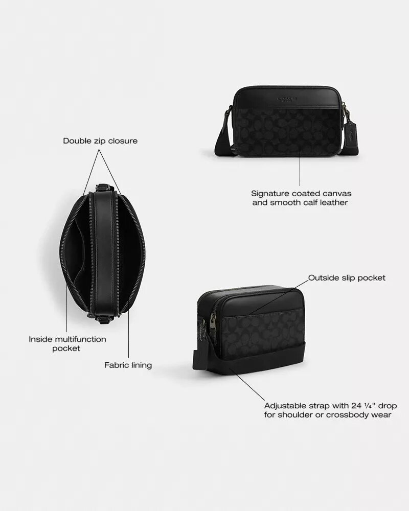 Bolso bandolera Graham en Signature Canvas