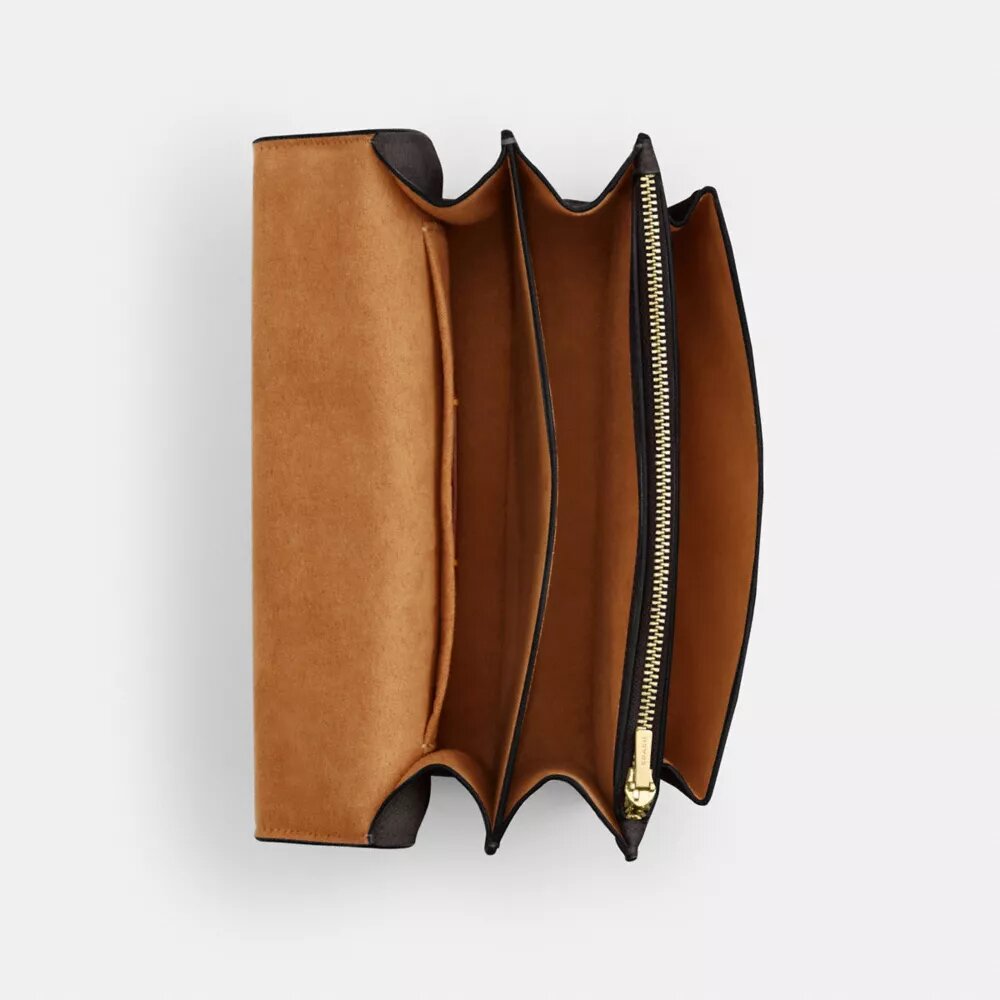 Bolso bandolera Klare en Signature Canvas con diseño en bloques característico