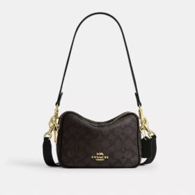 Bolso bandolera Mini Carey en Signature Canvas