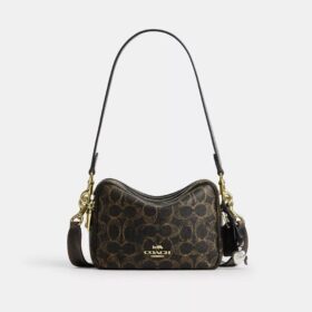 Bolso bandolera Mini Carey en Signature Canvas