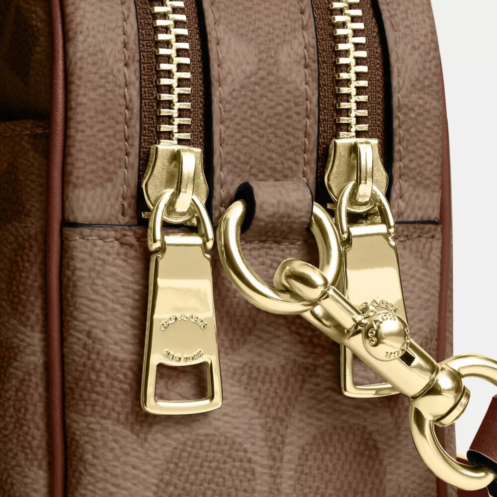 Bolso bandolera Mini Carey en Signature Canvas