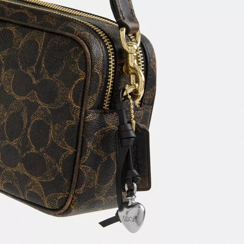 Bolso bandolera Mini Carey en Signature Canvas