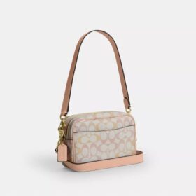 Bolso bandolera Mini Carey en Signature Canvas