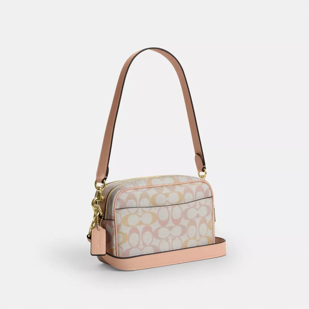 Bolso bandolera Mini Carey en Signature Canvas