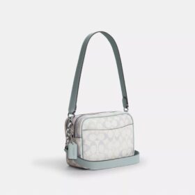 Bolso bandolera Mini Carey en Signature Canvas