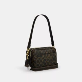 Bolso bandolera Mini Carey en Signature Canvas