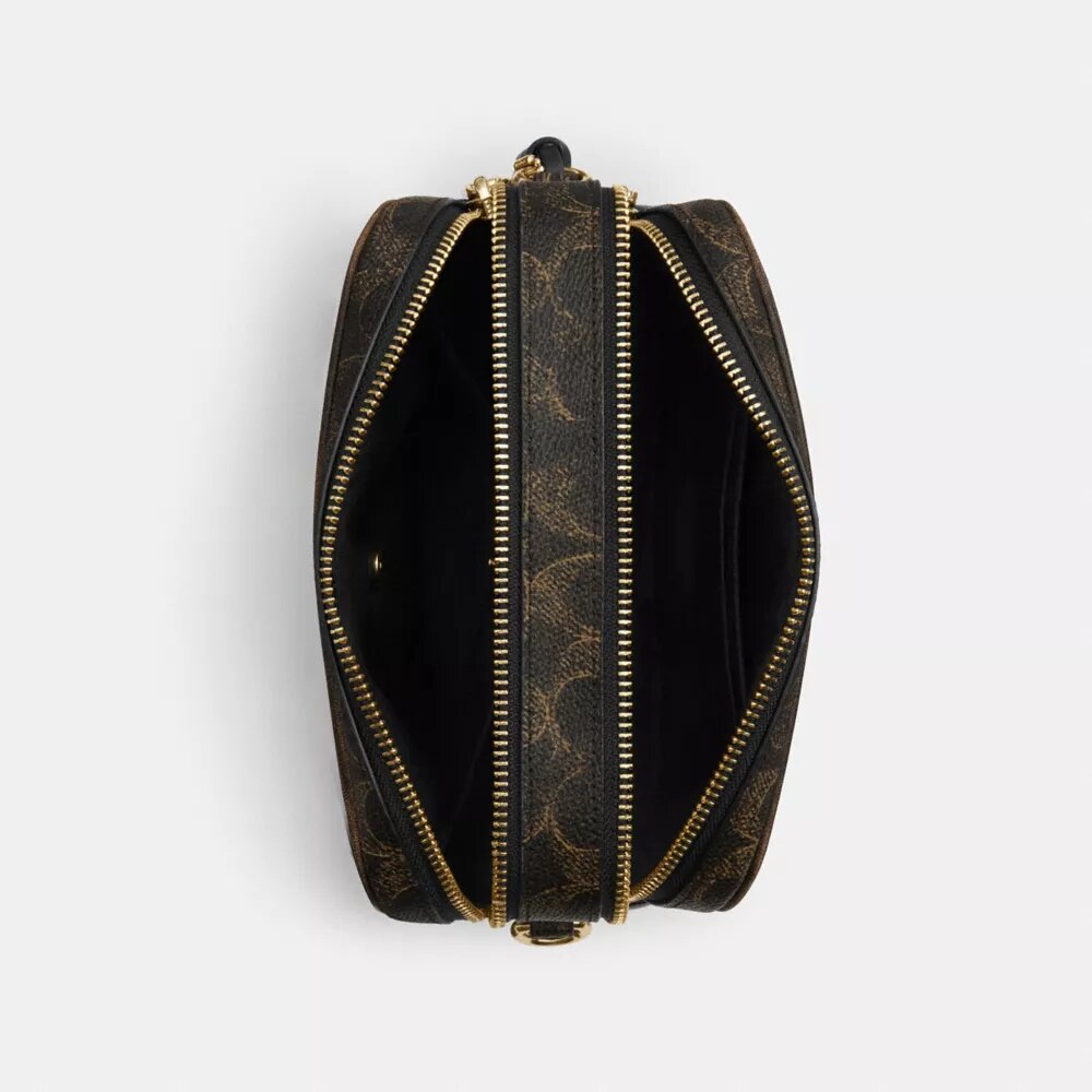 Bolso bandolera Mini Carey en Signature Canvas