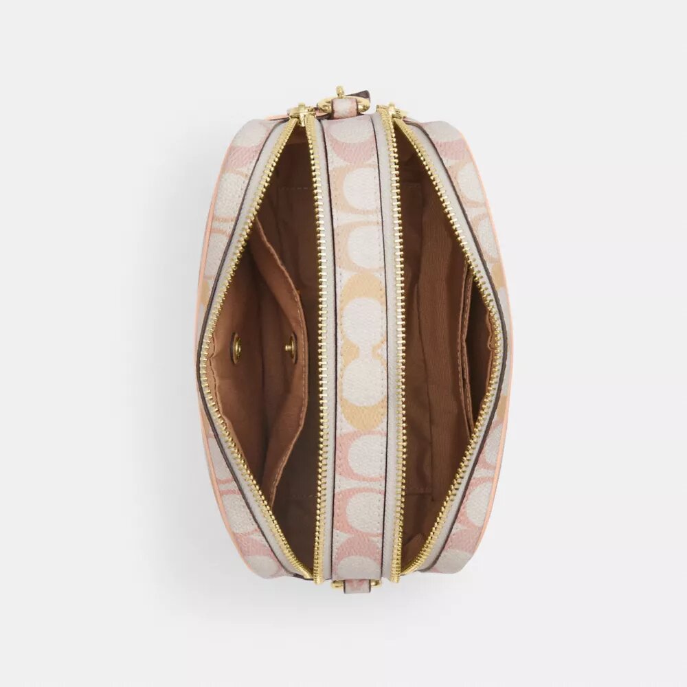 Bolso bandolera Mini Carey en Signature Canvas