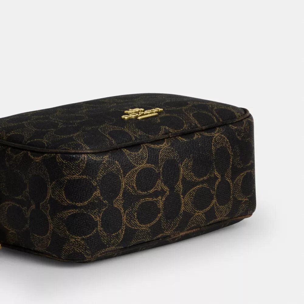 Bolso bandolera Mini Carey en Signature Canvas