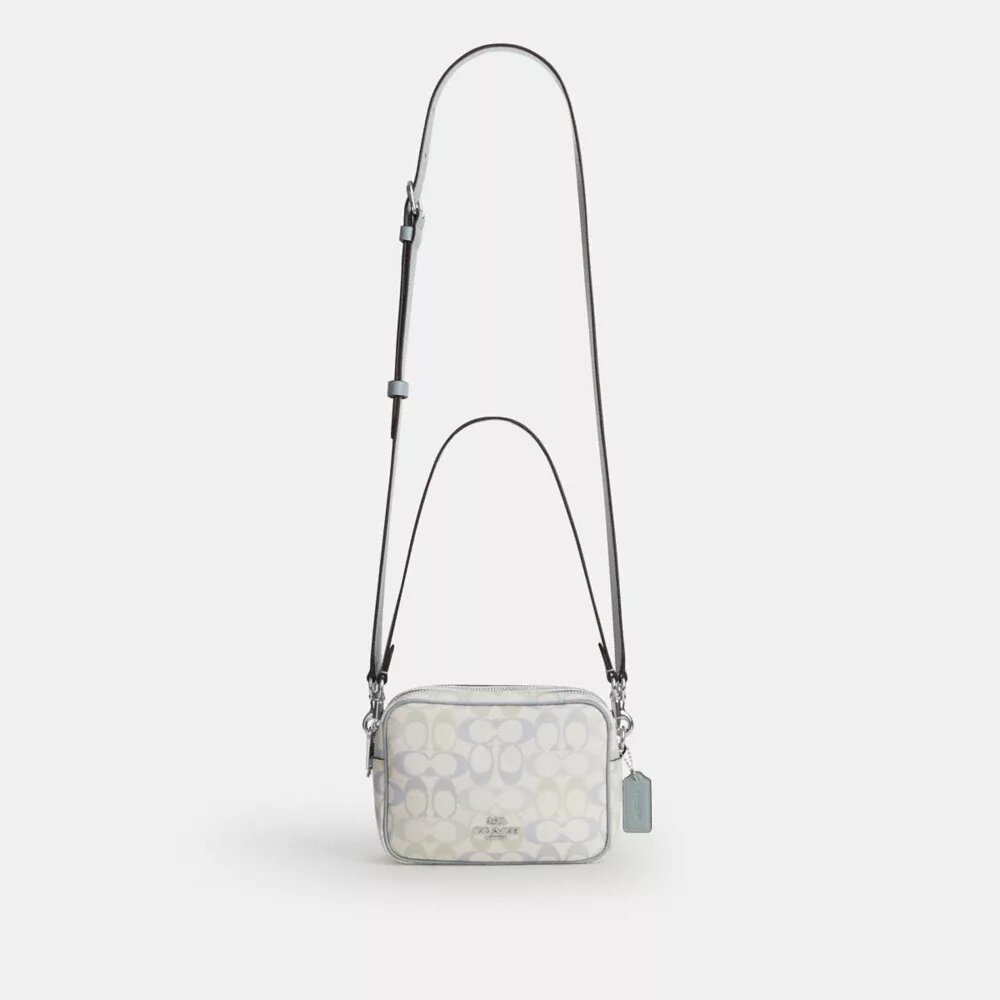 Bolso bandolera Mini Carey en Signature Canvas