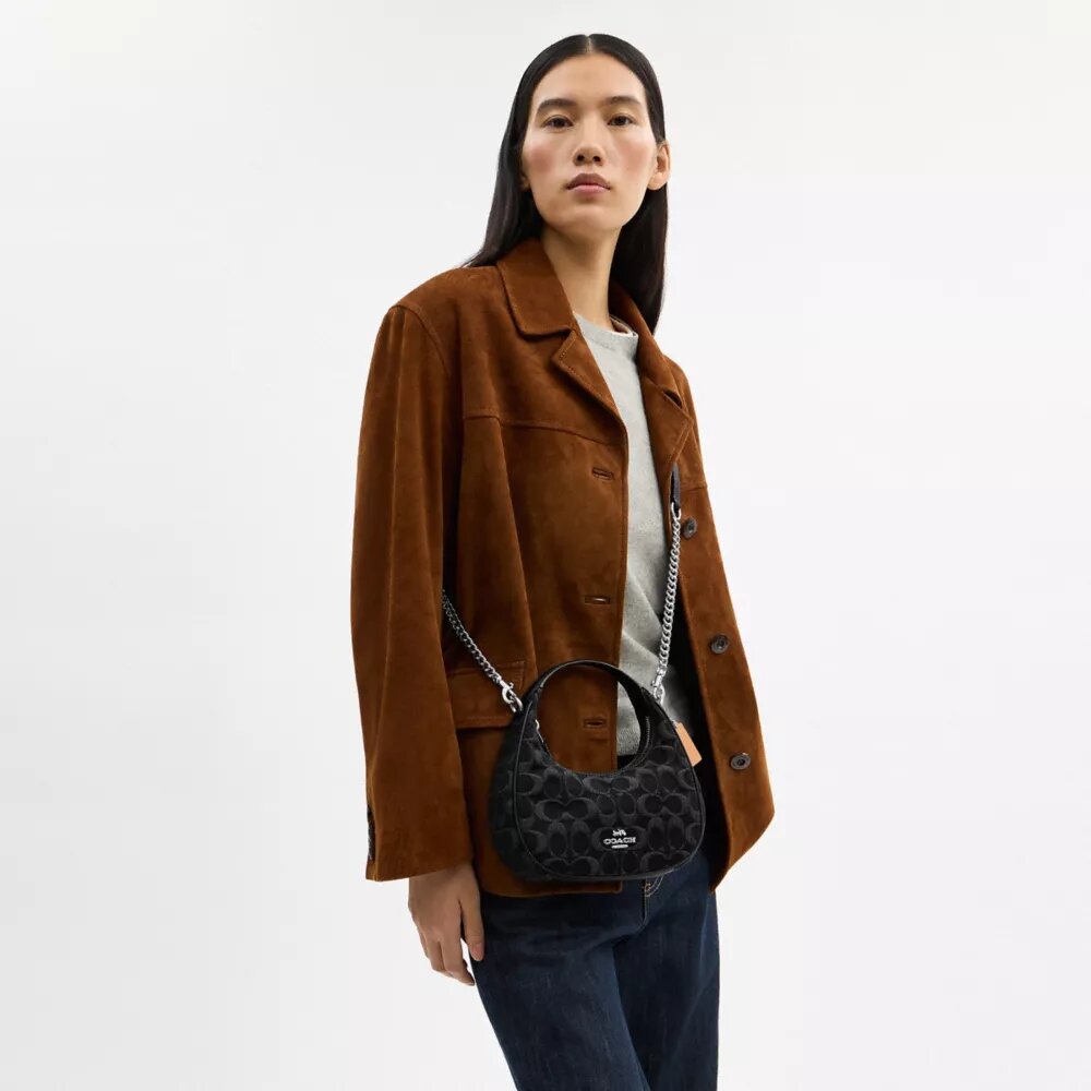 Bolso bandolera mini Carmen en denim característico