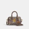 Bolso bandolera Mini Rowan en jacquard exclusivo con bordado floral