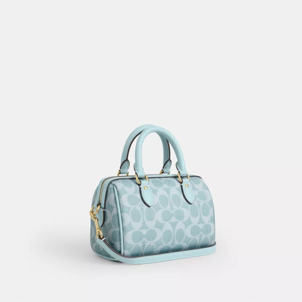Bolso bandolera Mini Rowan en Signature Canvas