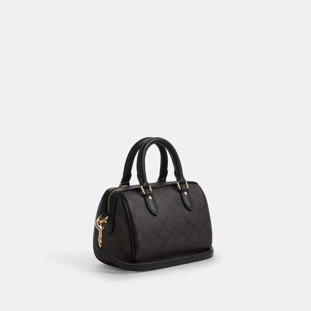 Bolso bandolera Mini Rowan en Signature Canvas