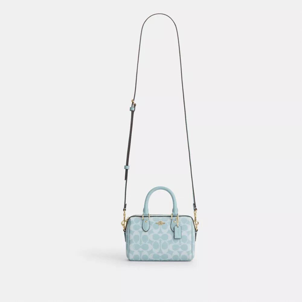 Bolso bandolera Mini Rowan en Signature Canvas