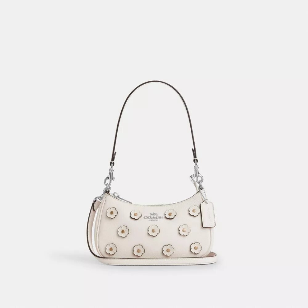 Bolso bandolera mini Teri con apliques florales