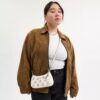 Bolso bandolera mini Teri con apliques florales