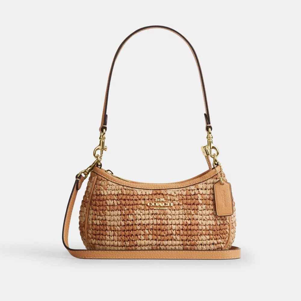 Bolso bandolera mini Teri con estampado de cuadros vichy