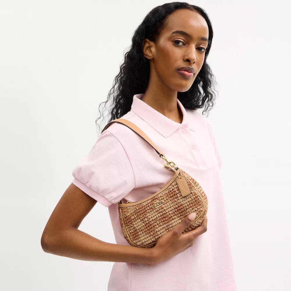 Bolso bandolera mini Teri con estampado de cuadros vichy