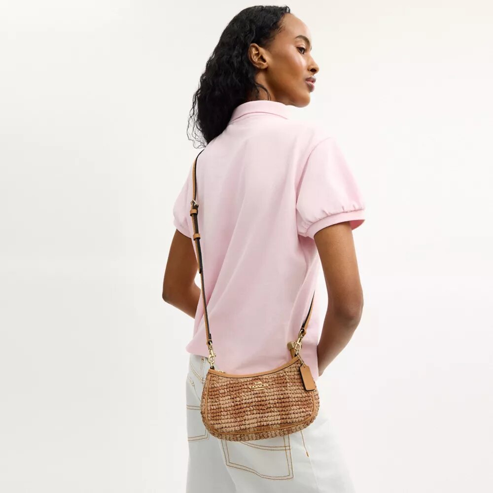 Bolso bandolera mini Teri con estampado de cuadros vichy