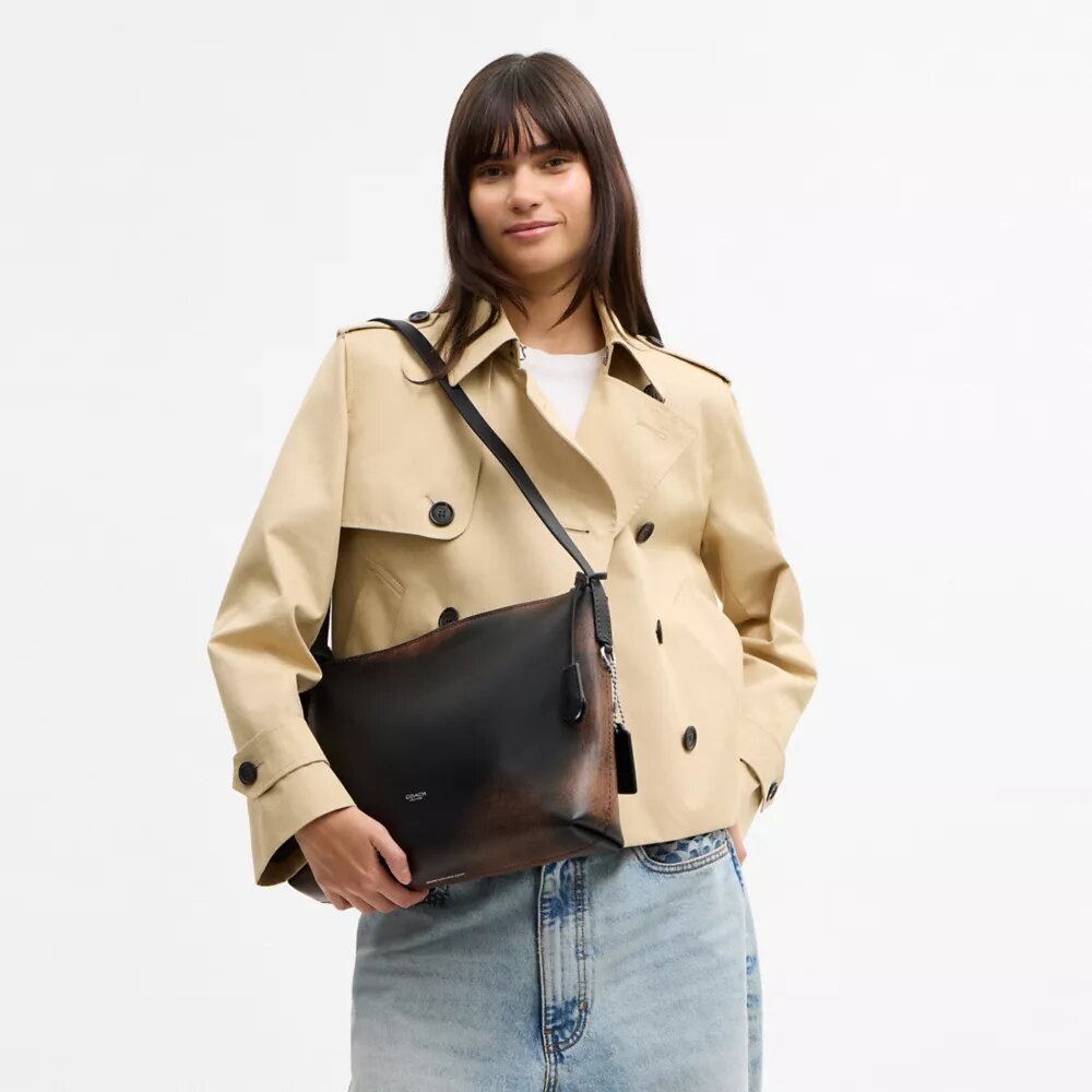 Bolso bandolera Mott 33 en cuero desgastado