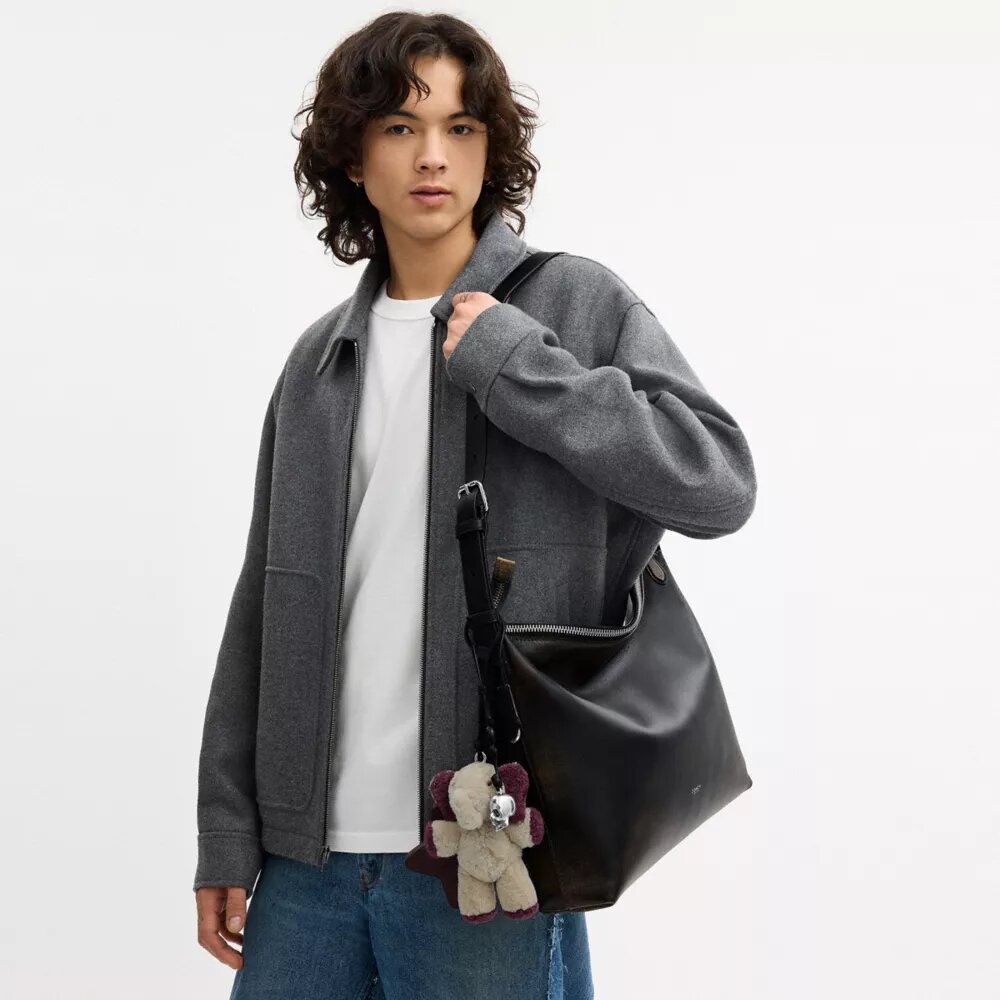 Bolso bandolera Mott 38 en cuero desgastado con Charms