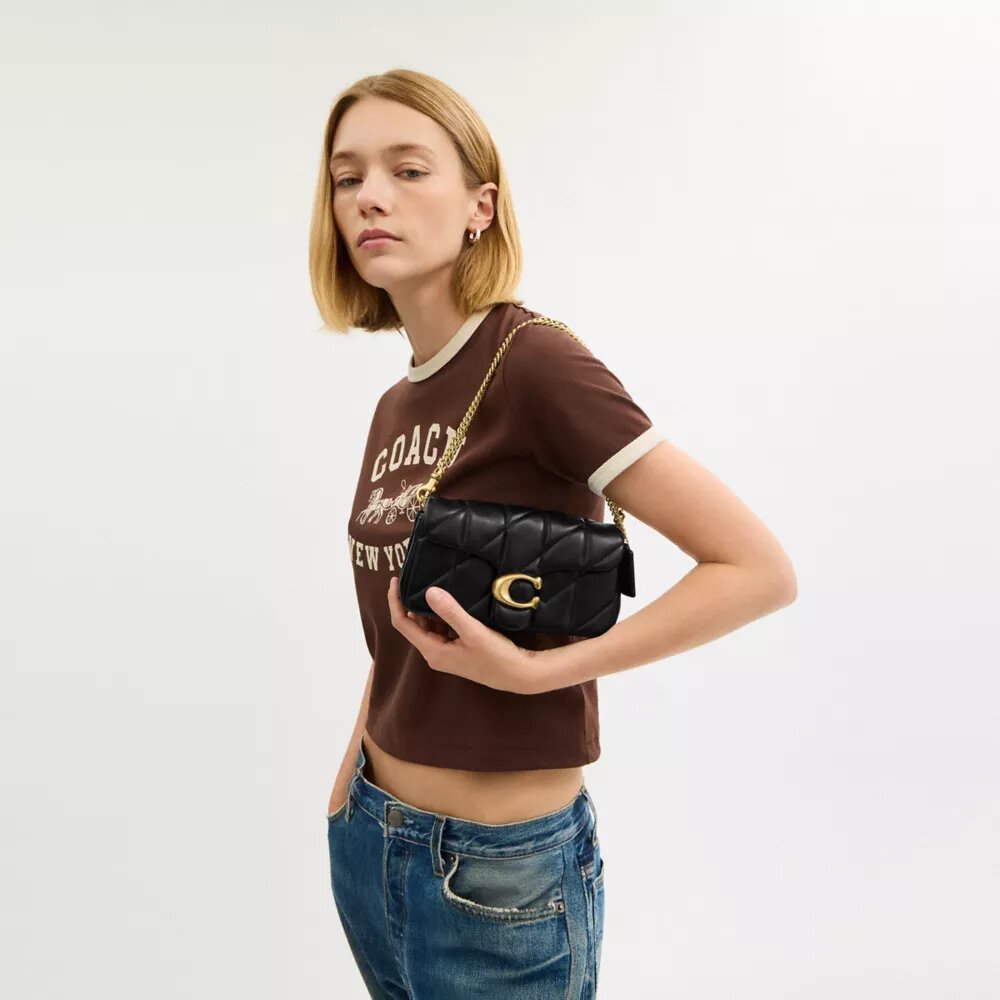 Bolso bandolera Tabby Chain 19 con acolchado