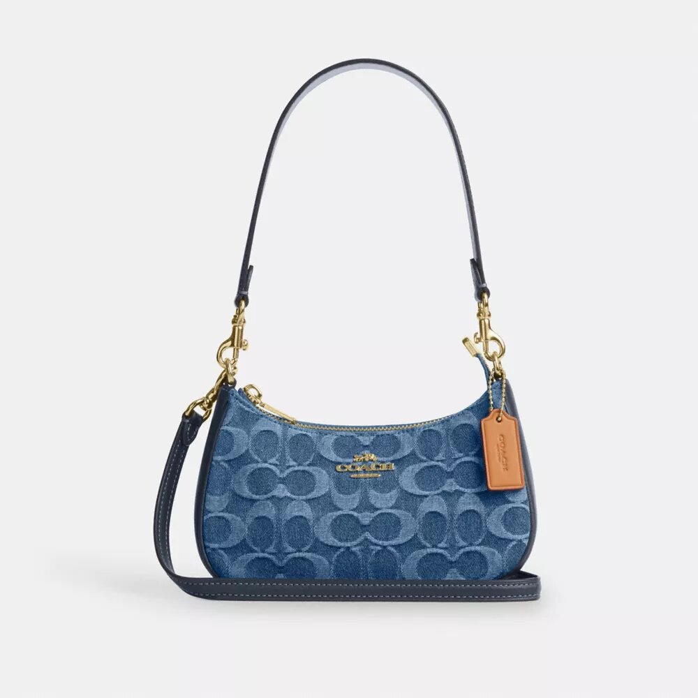 Bolso bandolera Teri Mini en denim exclusivo