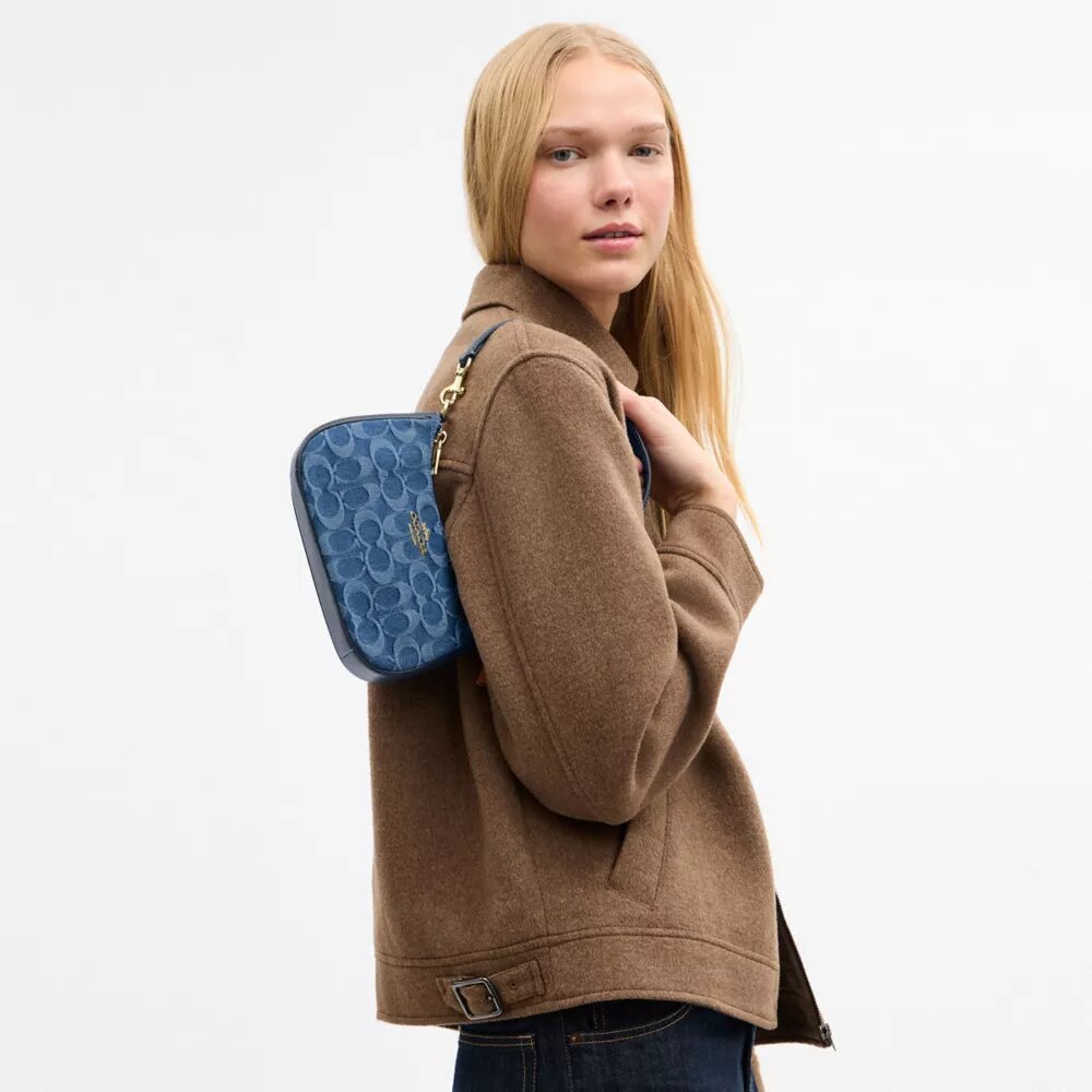 Bolso bandolera Teri Mini en denim exclusivo