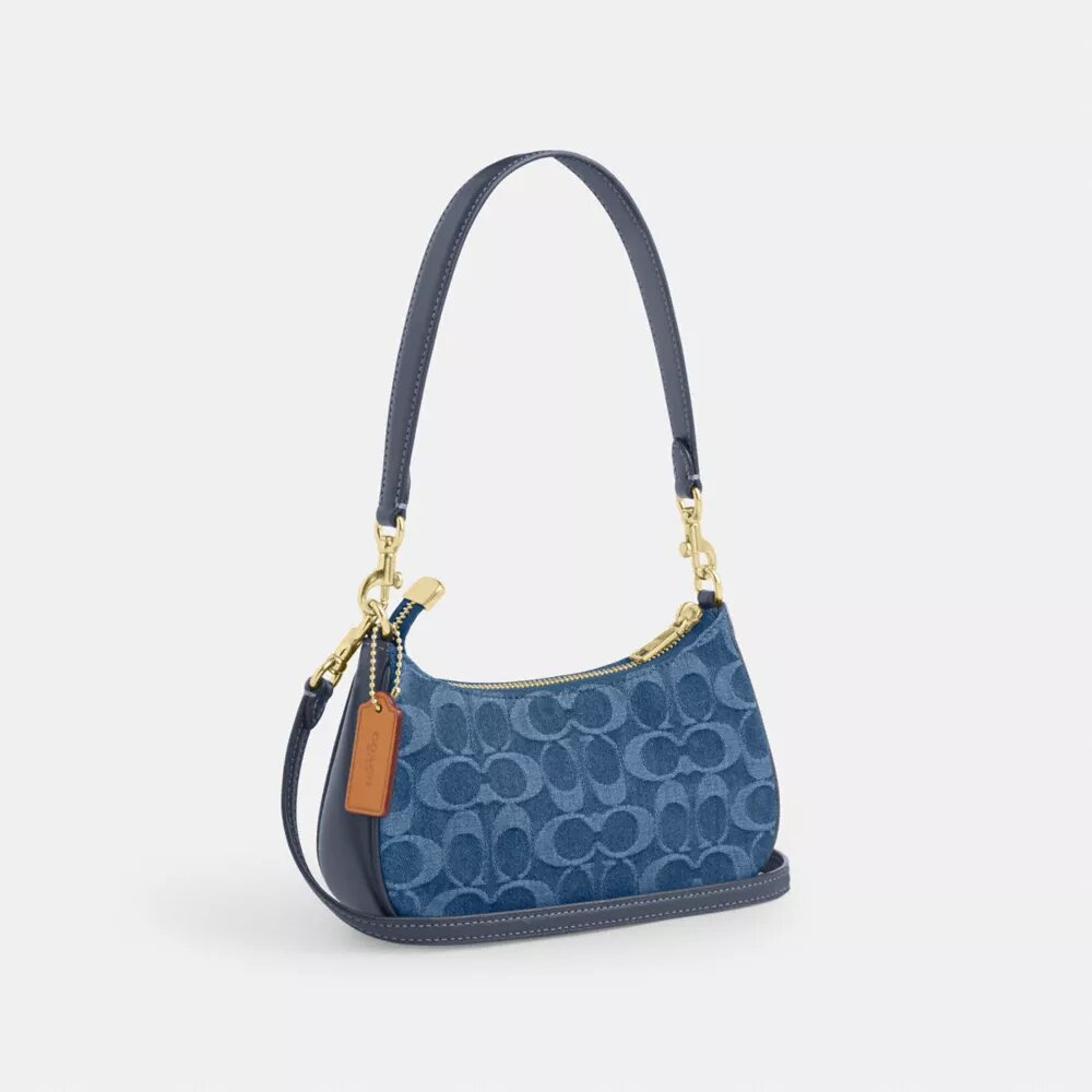 Bolso bandolera Teri Mini en denim exclusivo