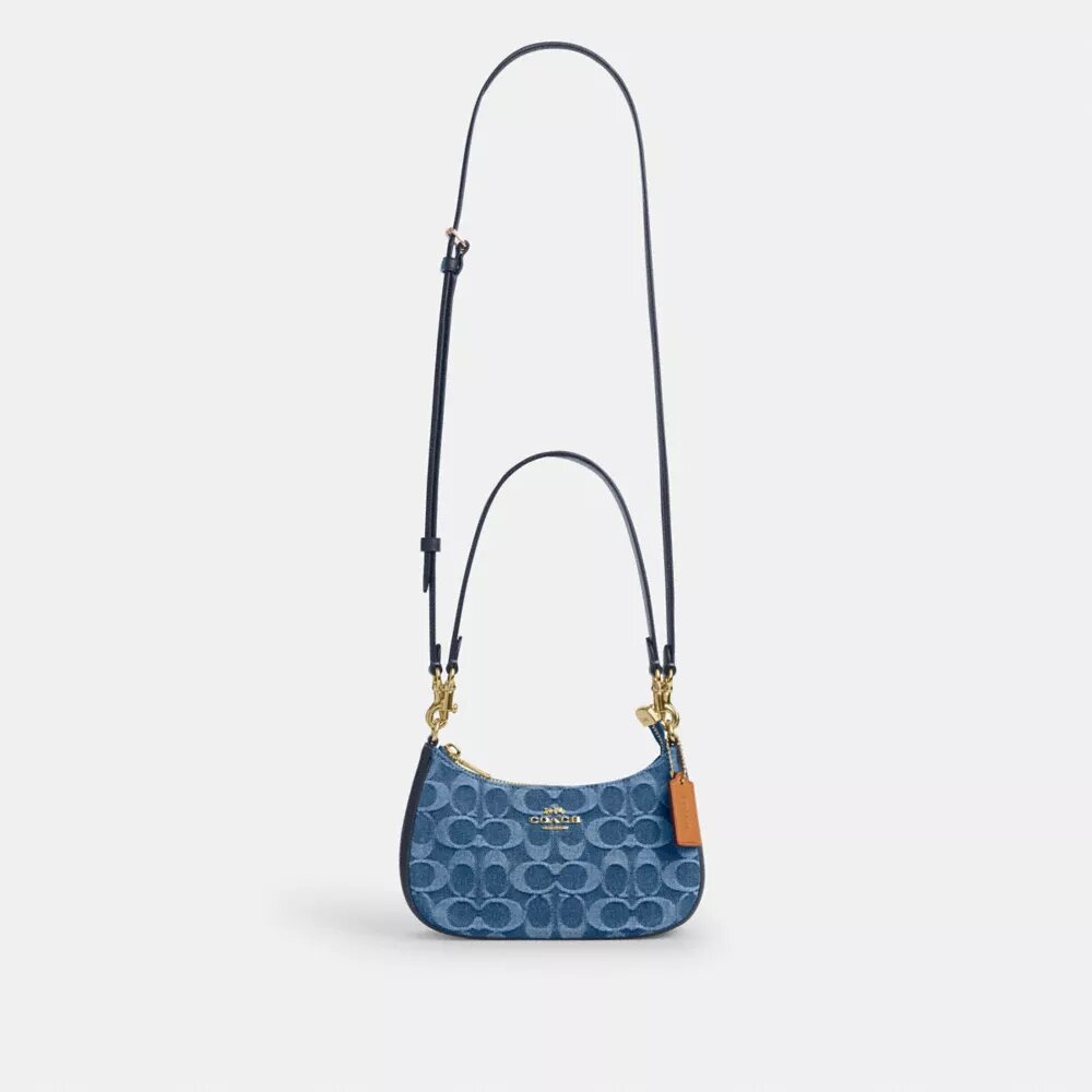 Bolso bandolera Teri Mini en denim exclusivo