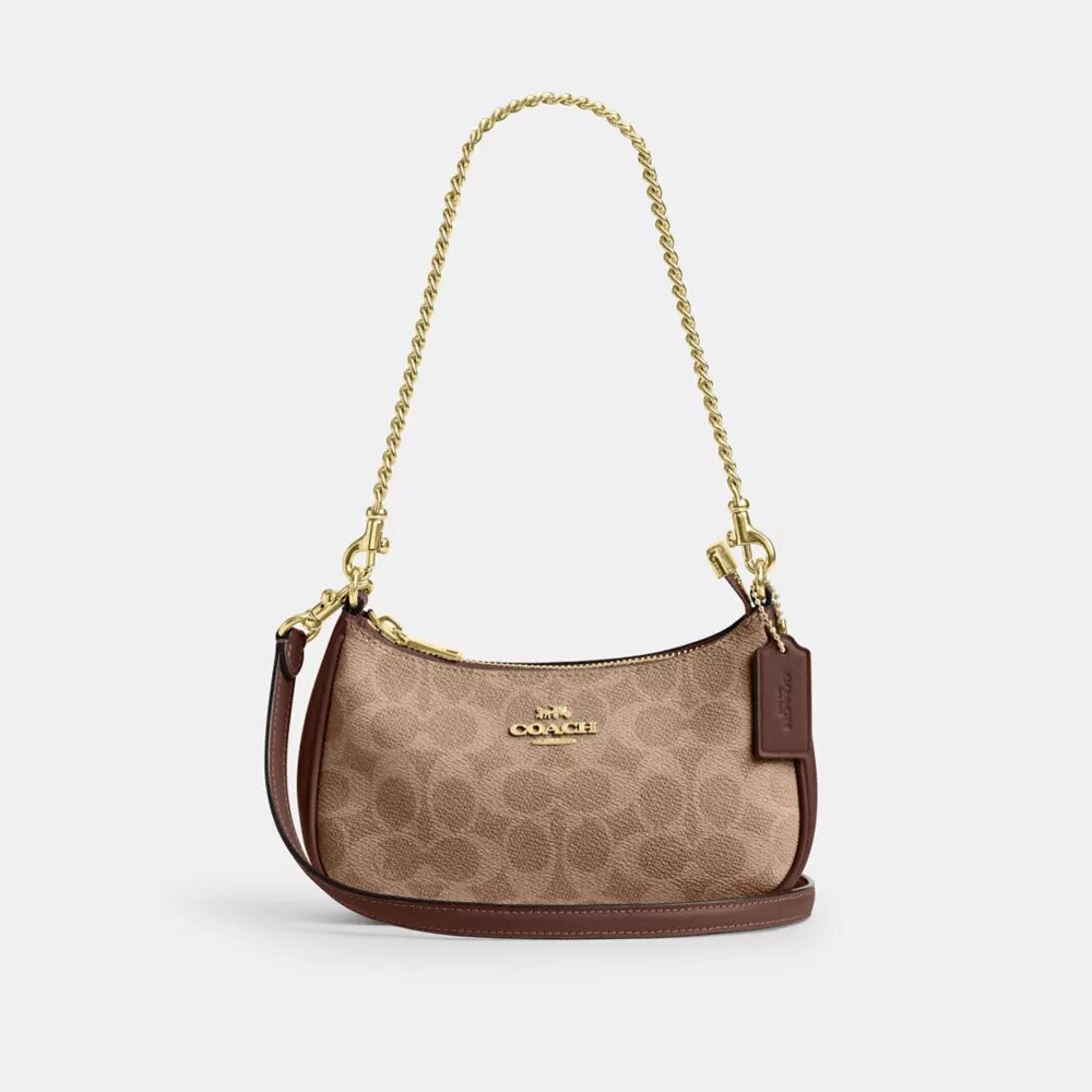 Bolso bandolera Teri Mini en Signature Canvas